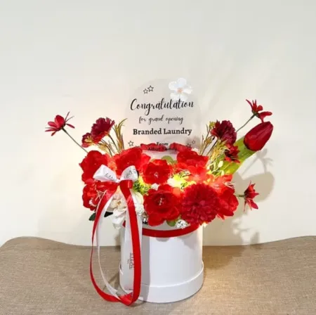 Bloom Box Akrilik Ucapan Grand Opening Lingga